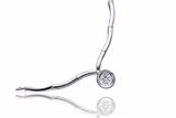Collana semirigida con diamante - Asta Preziosi Collana semirigida con diamante - Asta Preziosi