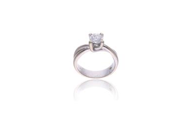 Anello con diamante - 