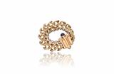 Bracciale in oro con zaffiri taglio cabochon - 