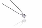 Collana punto luce con diamante - 