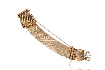 Bracciale con orologio, in oro titolo inferiore - Speciale Gioielli