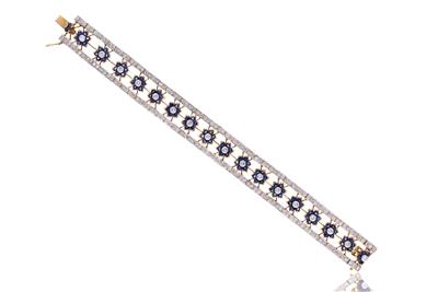 Bracciale in oro con diamanti e zaffiri - Speciale Gioielli