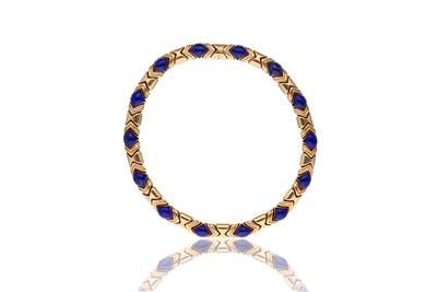 Collana in oro, con cabochon in lapislazzuli - Speciale Gioielli