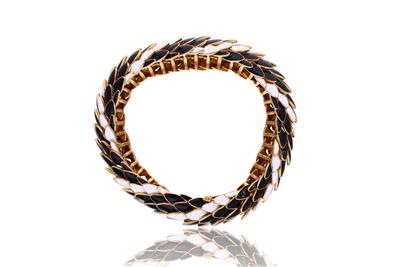 David Webb, bracciale in oro con smalti - Speciale Gioielli
