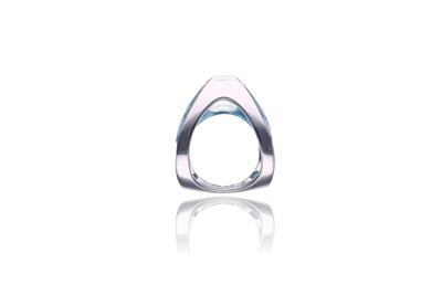 Scavia, Io Si, anello con acquamarina e diamanti - Speciale Gioielli