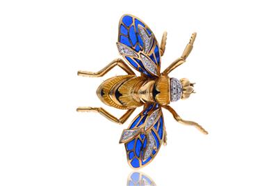 Spilla a forma di ape con diamanti - Speciale Gioielli