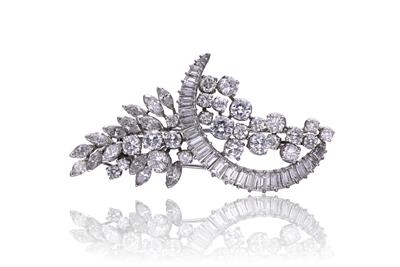 Spilla in platino con diamanti - Speciale Gioielli