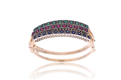 Tre bracciali con rubini, zaffiri e smeraldi - Speciale Gioielli