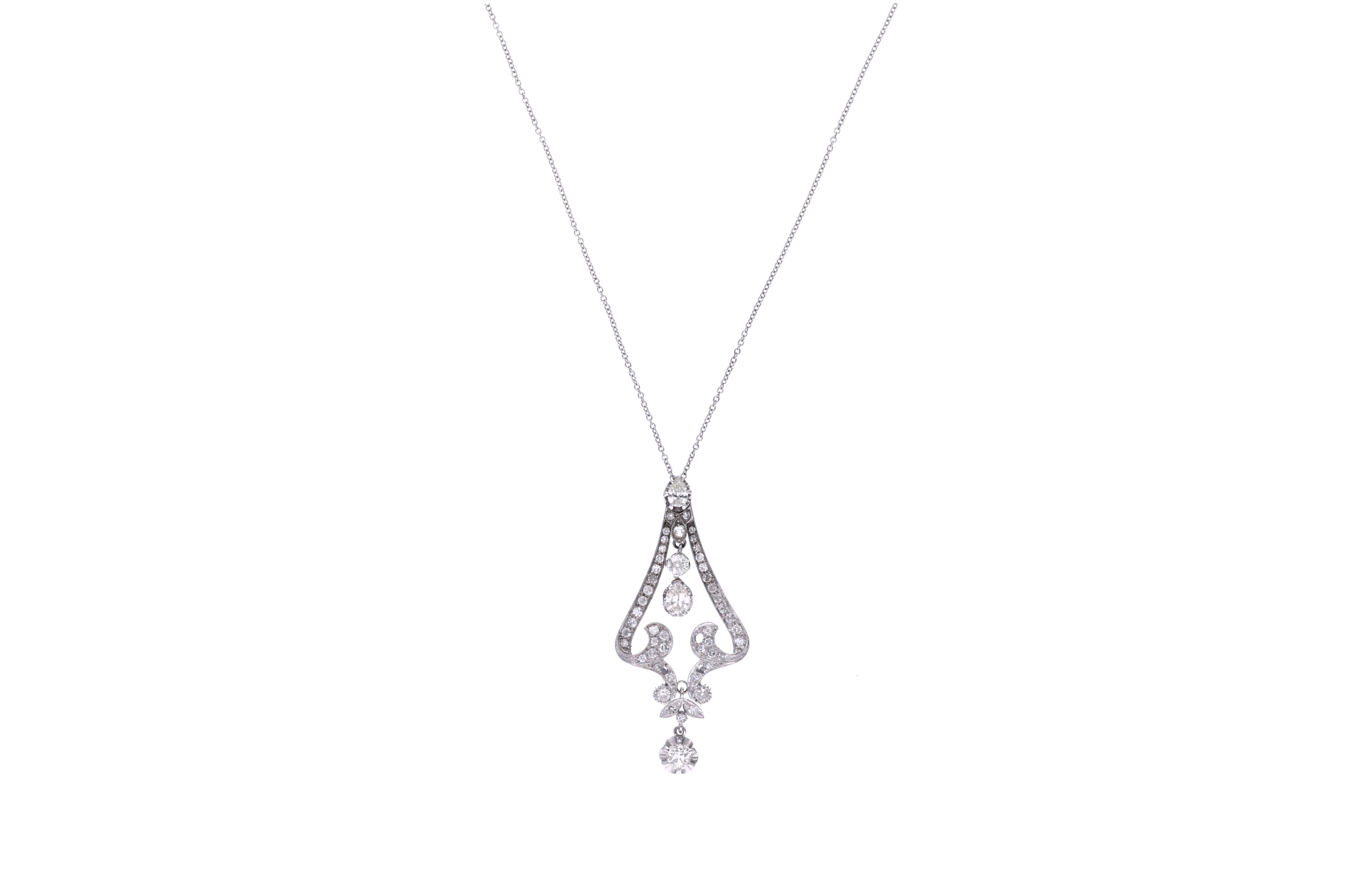 Collana con ciondolo in oro, diamanti - Asta di San Valentino