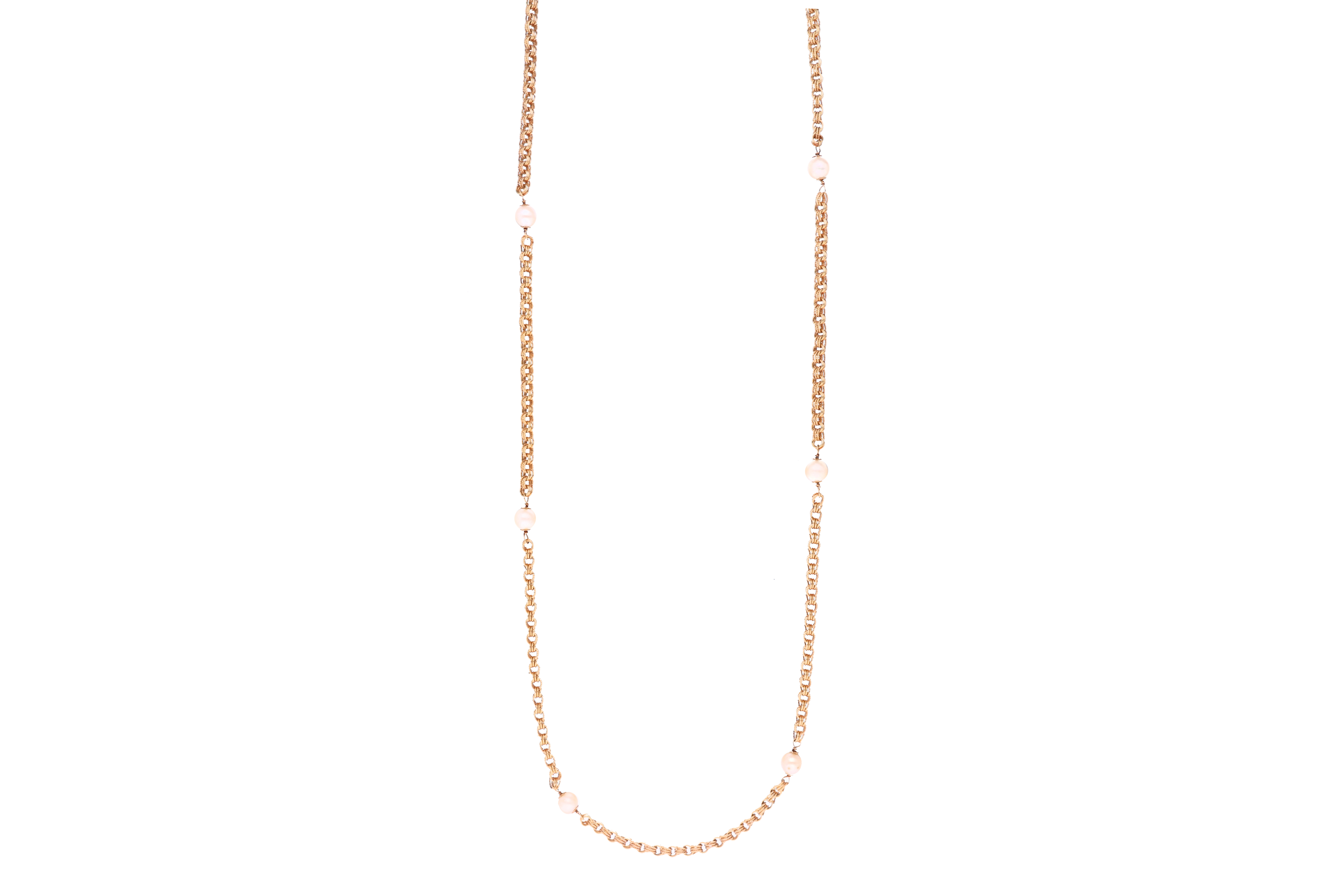 Collana in oro, perle - Asta di San Valentino