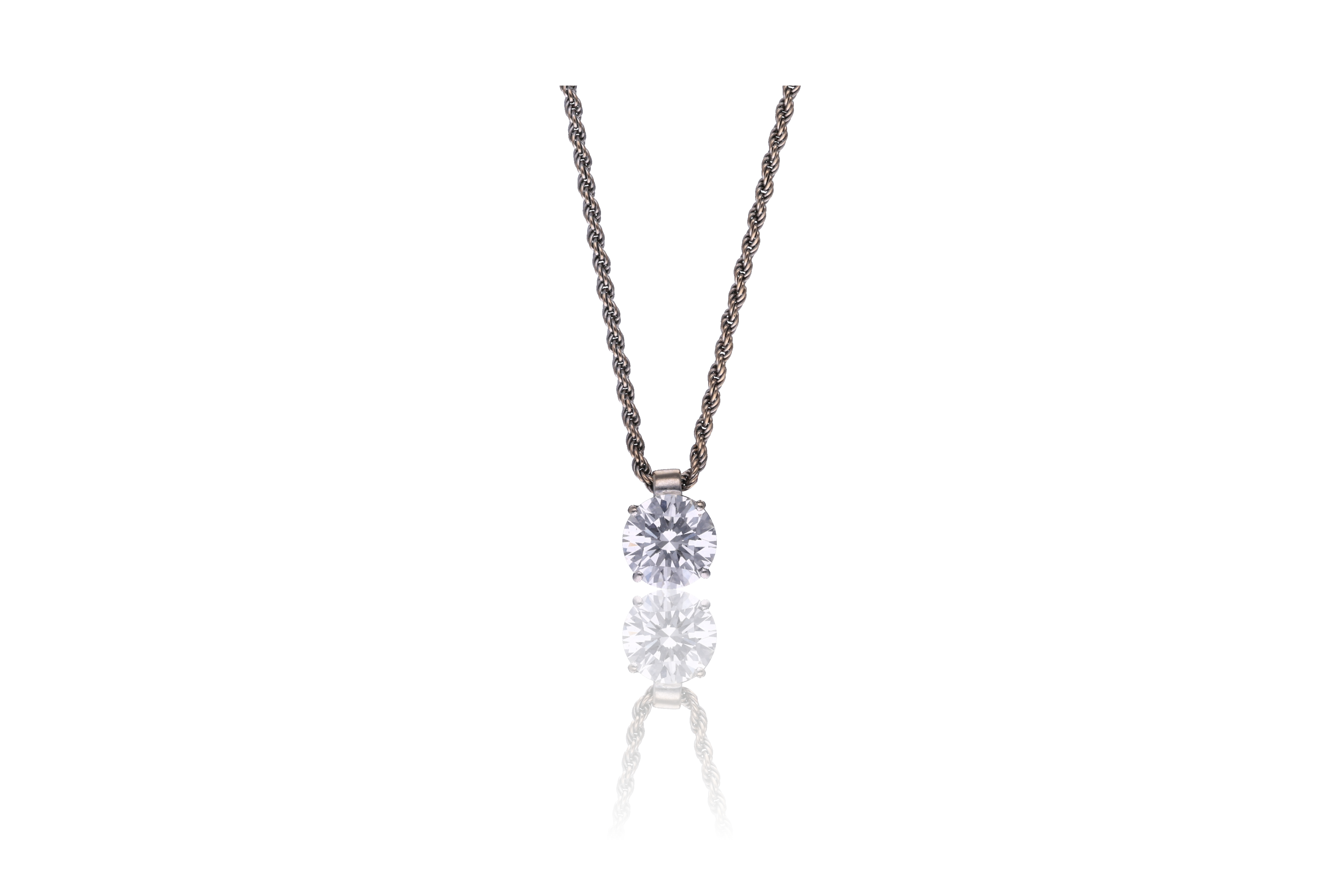 Collana punto luce con diamante - Asta di San Valentino