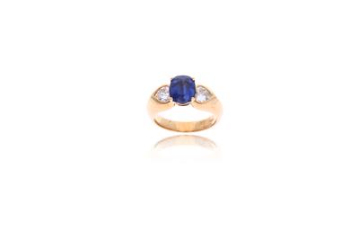 Anello con zaffiro e diamanti - Asta di San Valentino Anello con zaffiro e diamanti - Asta di San Valentino