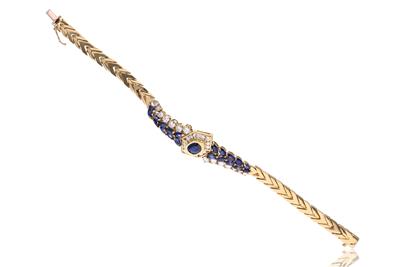 Bracciale con zaffiri e diamanti - Asta di San Valentino Bracciale con zaffiri e diamanti - Asta di San Valentino