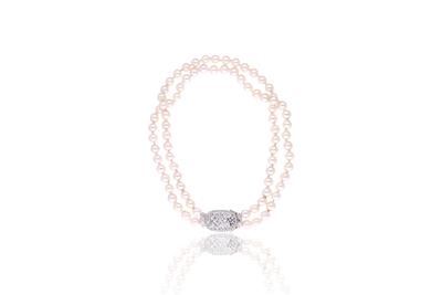 Collana a due fili di perle - Asta di San Valentino Collana a due fili di perle - Asta di San Valentino