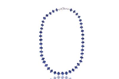 Collana con tanzaniti e diamanti - Asta di San Valentino Collana con tanzaniti e diamanti - Asta di San Valentino