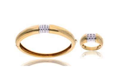 Giollaro, demi-parure con diamanti - Asta di San Valentino Giollaro, demi-parure con diamanti - Asta di San Valentino
