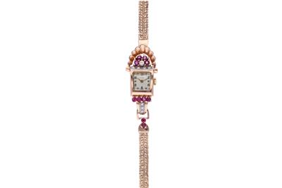 Orologio lady da polso con rubini e diamanti - Asta di San Valentino Orologio lady da polso con rubini e diamanti - Asta di San Valentino