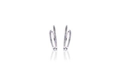 Paio di orecchini a spirale con diamanti - Asta di San Valentino Paio di orecchini a spirale con diamanti - Asta di San Valentino