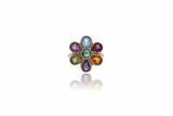 Anello a forma di fiore con pietre - Asta di San Valentino
