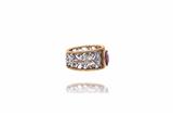 Anello con diamanti e rodolite - Asta di San Valentino Anello con diamanti e rodolite - Asta di San Valentino