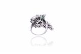 Anello con diamanti e smeraldi - Asta di San Valentino Anello con diamanti e smeraldi - Asta di San Valentino