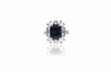 Anello con diamanti e zaffiro - Asta di San Valentino Anello con diamanti e zaffiro - Asta di San Valentino