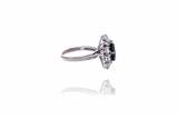 Anello con diamanti e zaffiro - Asta di San Valentino Anello con diamanti e zaffiro - Asta di San Valentino