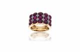 Anello con rubini e diamanti - Asta di San Valentino Anello con rubini e diamanti - Asta di San Valentino