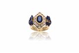 Anello con zaffiri e diamanti - Asta di San Valentino Anello con zaffiri e diamanti - Asta di San Valentino
