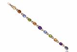 Bracciale con zaffiri, peridoti, ametiste, quarzi e diamanti - Asta di San Valentino Bracciale con zaffiri, peridoti, ametiste, quarzi e diamanti - Asta di San Valentino