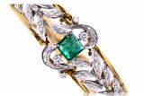 Bracciale rigido con diamanti e smeraldo - Asta di San Valentino Bracciale rigido con diamanti e smeraldo - Asta di San Valentino