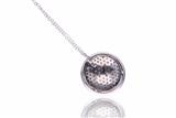 Ciondolo con diamanti, in oro, e collana in argento - Asta di San Valentino Ciondolo con diamanti, in oro, e collana in argento - Asta di San Valentino