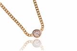 Collana in oro, con diamanti - Asta di San Valentino Collana in oro, con diamanti - Asta di San Valentino
