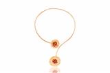 Collana rigida con elementi in stile floreale - Asta di San Valentino Collana rigida con elementi in stile floreale - Asta di San Valentino