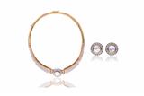 Demi-parure con diamanti, madreperla e altro materiale - Asta di San Valentino Demi-parure con diamanti, madreperla e altro materiale - Asta di San Valentino