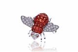 Sabbadini, Ape spilla con zaffiri arancioni e diamanti - Asta di San Valentino Sabbadini, Ape spilla con zaffiri arancioni e diamanti - Asta di San Valentino
