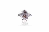 Sabbadini, Ape spilla con zaffiri arancioni e diamanti - Asta di San Valentino Sabbadini, Ape spilla con zaffiri arancioni e diamanti - Asta di San Valentino