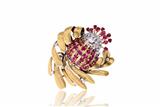 Spilla con diamanti e rubini - Asta di San Valentino Spilla con diamanti e rubini - Asta di San Valentino