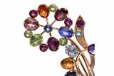 Spilla con pietre e diamanti - Asta di San Valentino Spilla con pietre e diamanti - Asta di San Valentino
