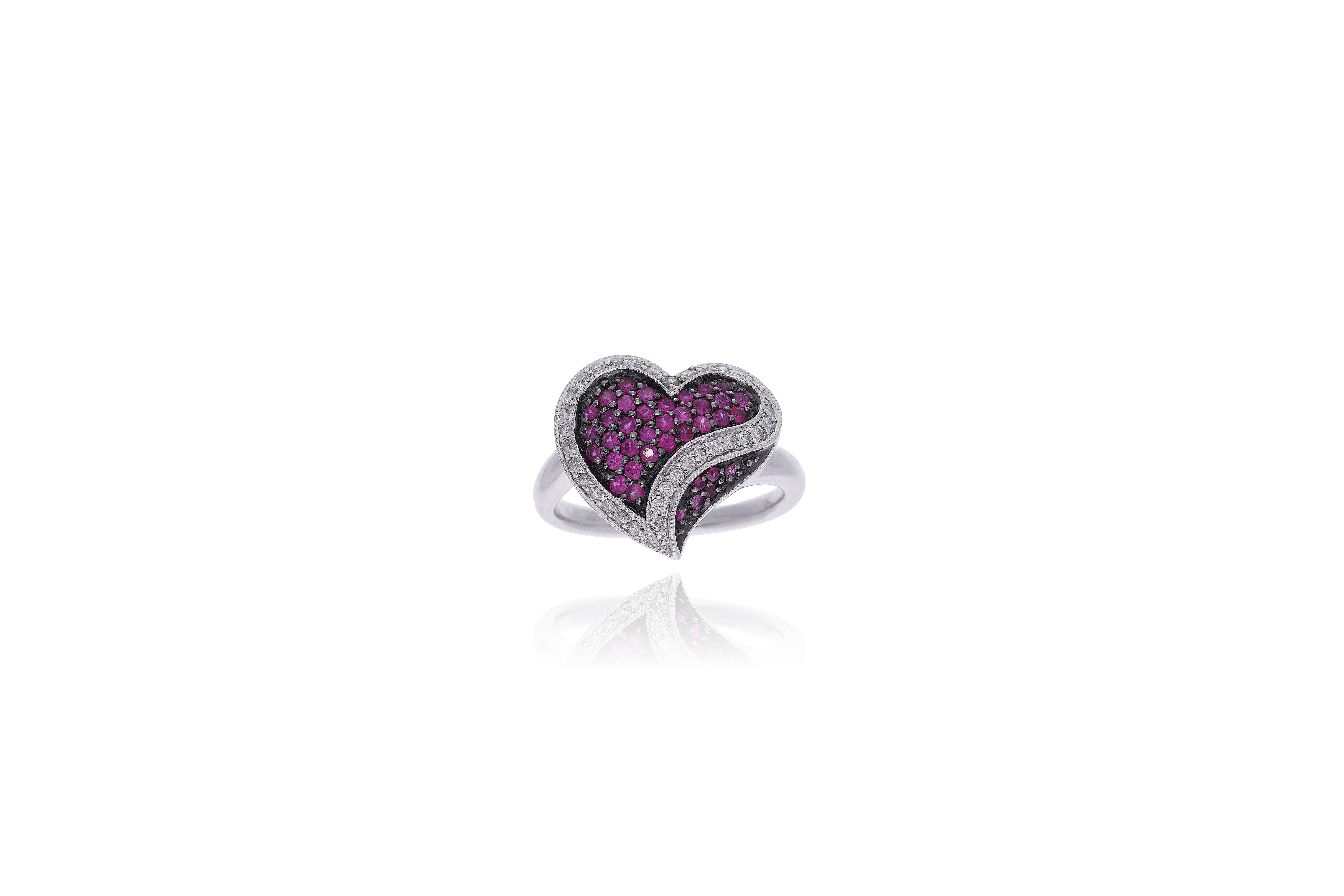 Anello in oro con diamanti e rubini - Asta di Pasqua