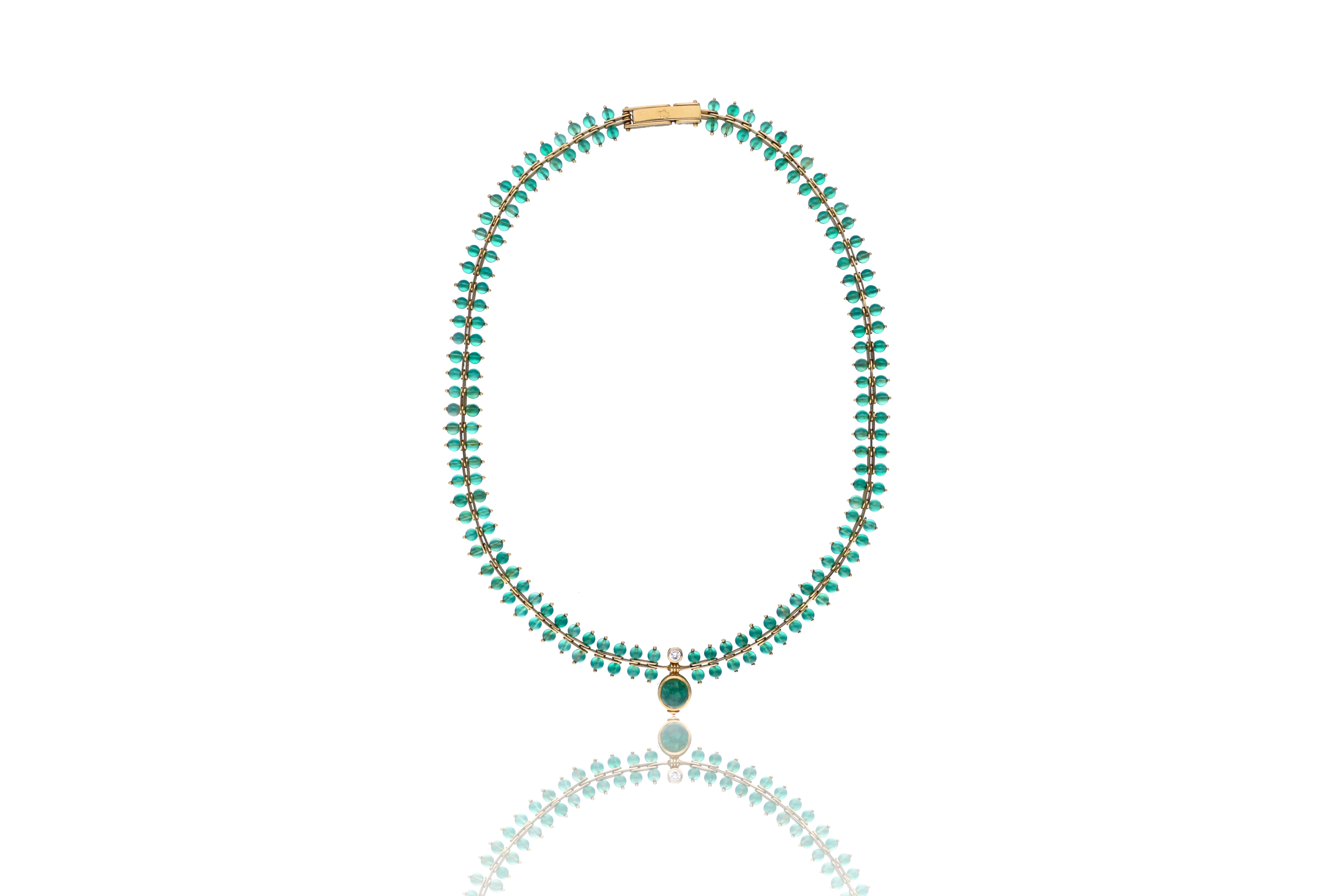Collana con pietre e diamante - Asta di Pasqua