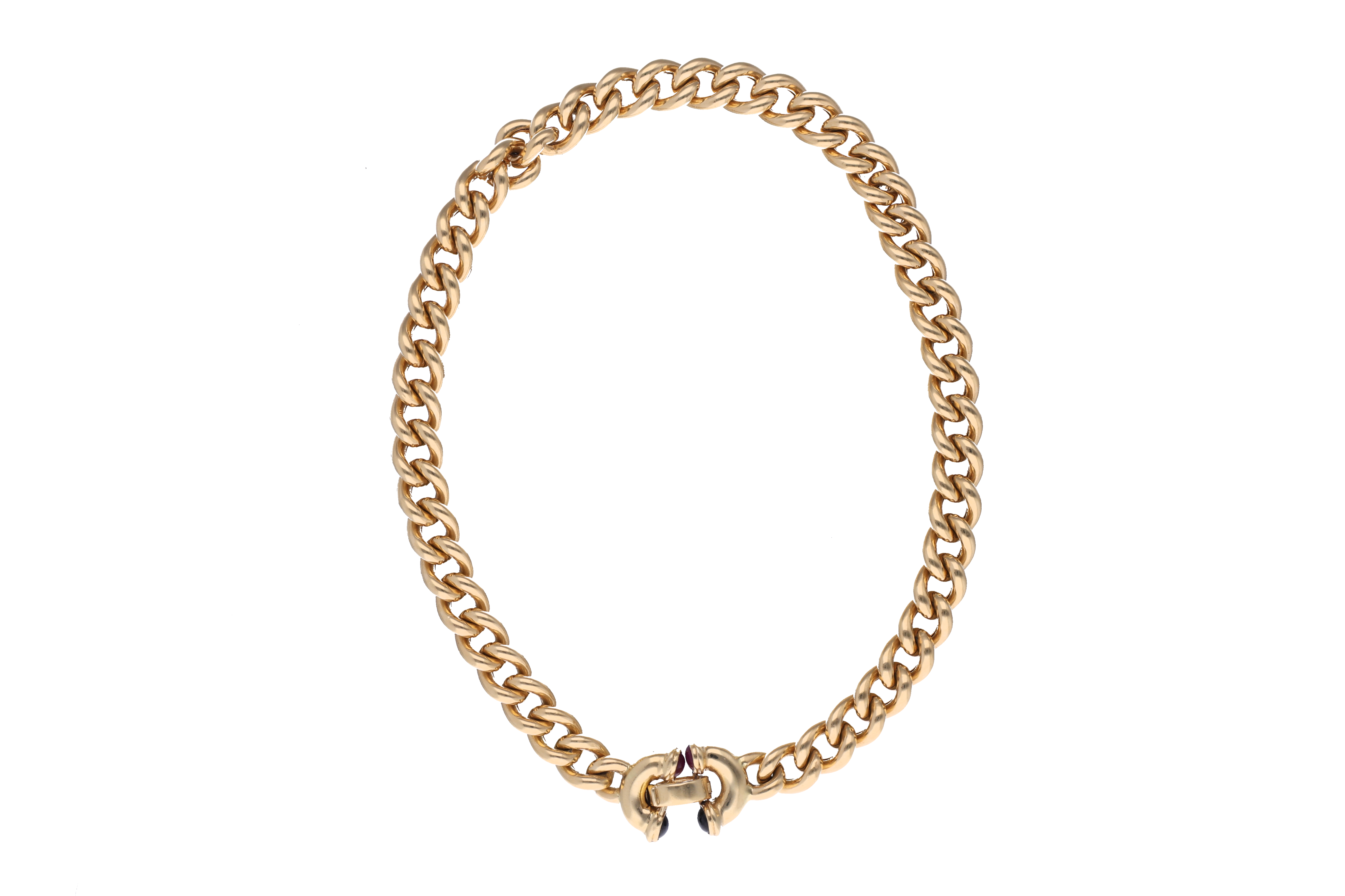 Collana con rubini e zaffiri cabochon - Asta di Pasqua