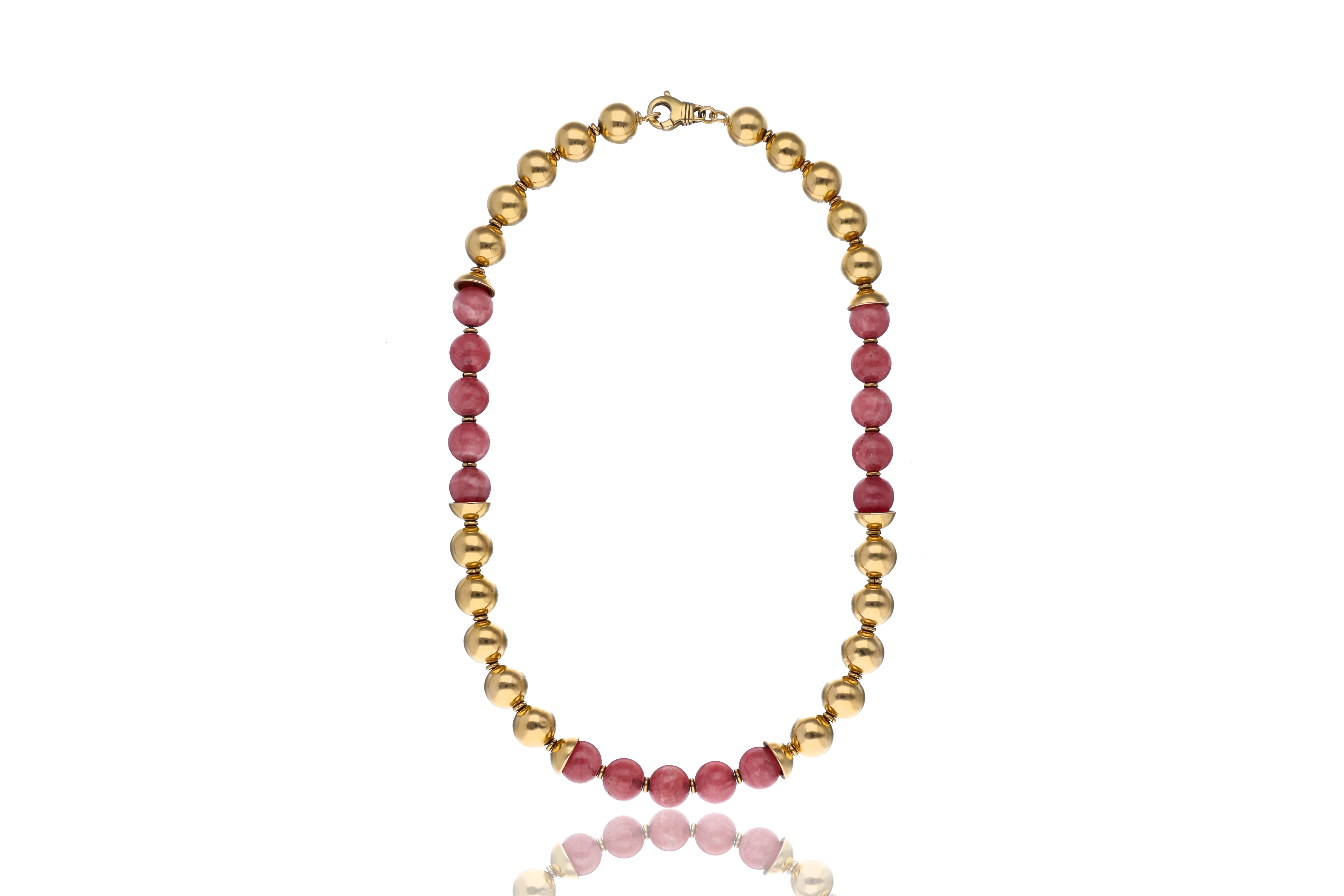 Collana con sfere in rodocrosite - Asta di Pasqua