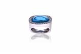 Anello con pietra e diamanti - Asta di Pasqua