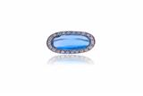 Anello con pietra e diamanti - Asta di Pasqua