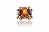 Anello con quarzo e diamanti - Asta di Pasqua Anello con quarzo e diamanti - Asta di Pasqua