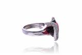 Anello con rubellite e diamanti in oro - Asta di Pasqua Anello con rubellite e diamanti in oro - Asta di Pasqua