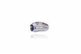 Anello con zaffiro e diamanti - Asta di Pasqua Anello con zaffiro e diamanti - Asta di Pasqua