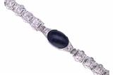 Bracciale con diamanti e pietra cabochon - Asta di Pasqua Bracciale con diamanti e pietra cabochon - Asta di Pasqua