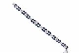 Bracciale con diamanti e zaffiri - Asta di Pasqua Bracciale con diamanti e zaffiri - Asta di Pasqua